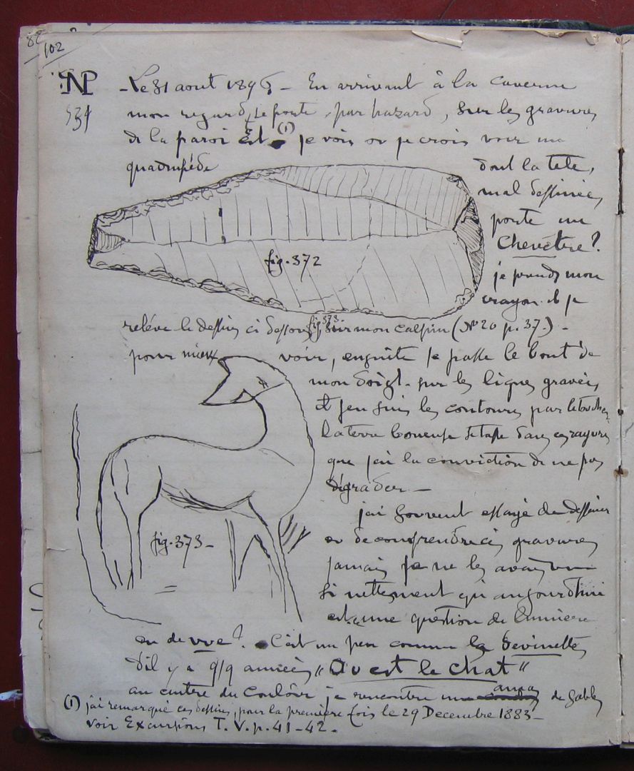 Carnet de fouilles de Charles Dalleau