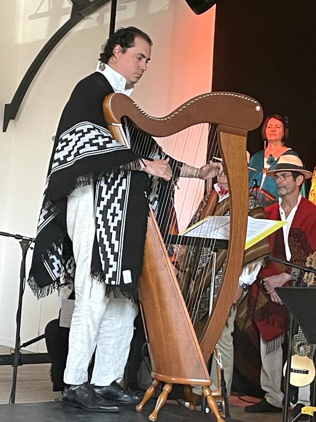 Emmanuel Lahoz à la harpe 