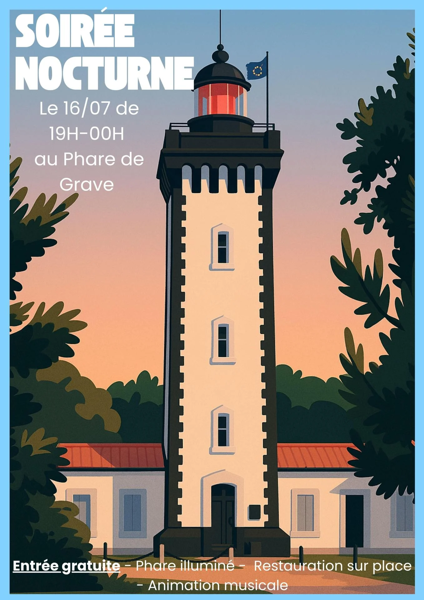 Phare nocturne juillet